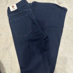 Just Black Dark Blue Boot Cut Pants